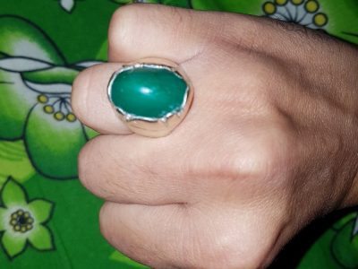 Pure Hussaini Feroza Silver Ring