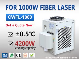 Closed loop water chiller for 1000W Fiber Laser