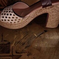 brown block heels